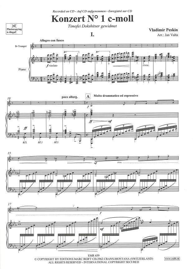 Peskin, Concerto No. 1 in c (Reift)