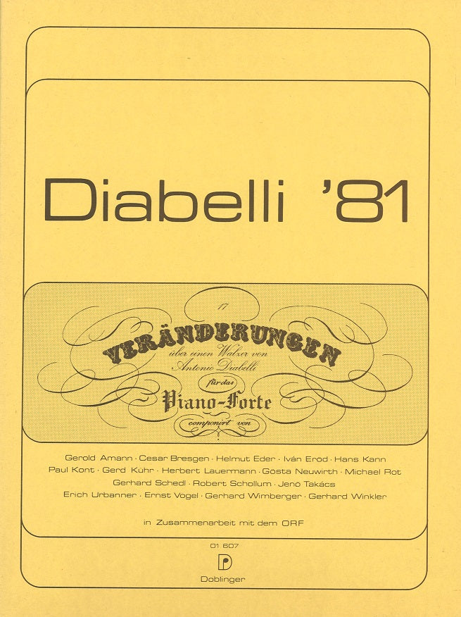Diabelli 81: 17 Veranderungen (Doblinger)