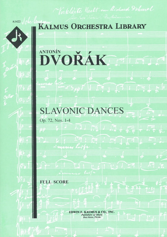 Dvorak, Slavonic Dances op. 72/1-4 Score (E.F.Kalmus)