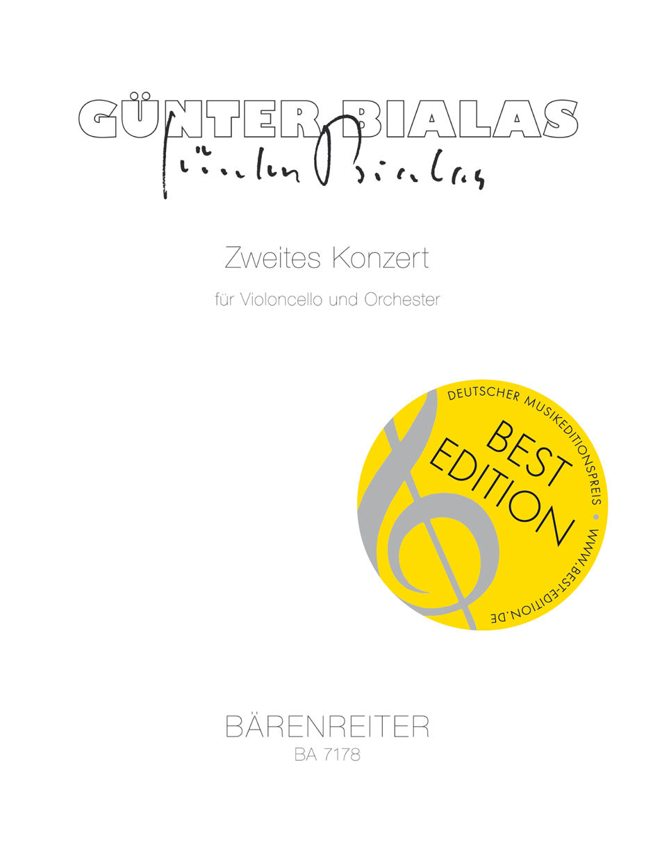 Bialas, Concerto Nr.2 fur Vc (Partitur) (Barenreiter)
