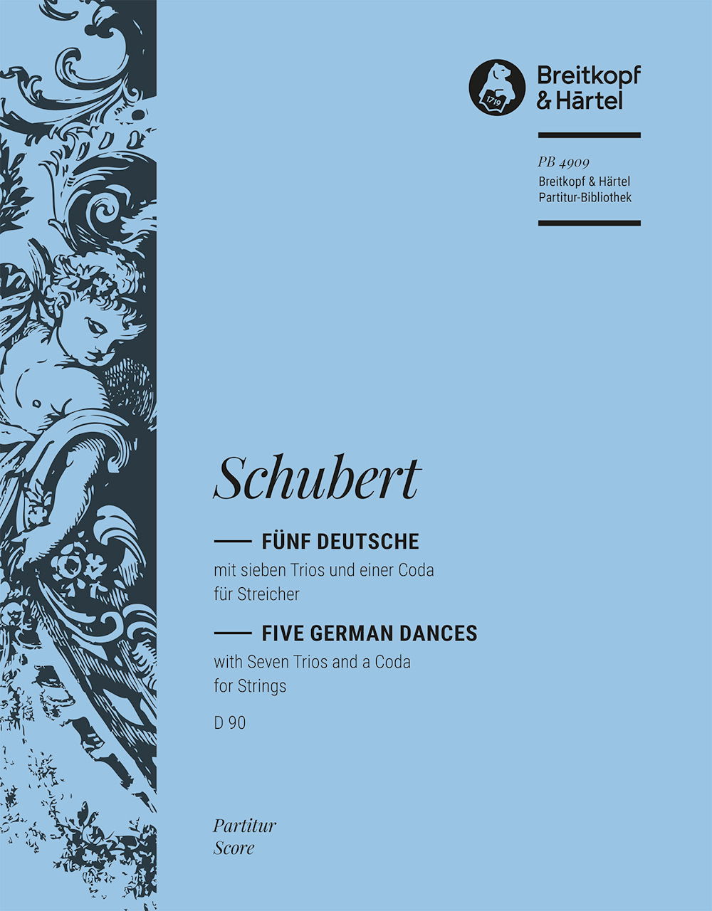 Schubert, 5 Deutsche mit 7 Trios & Coda (Breitkopf)