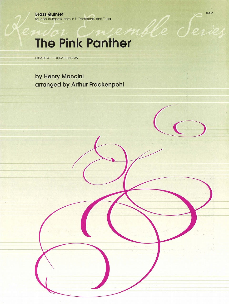 Mancini, Pink Panther (Qnt) Frackenpohl (Kendor)