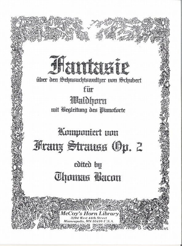 Strauss,F., Fantasie (Bacon) (McCoy's Horn Library)