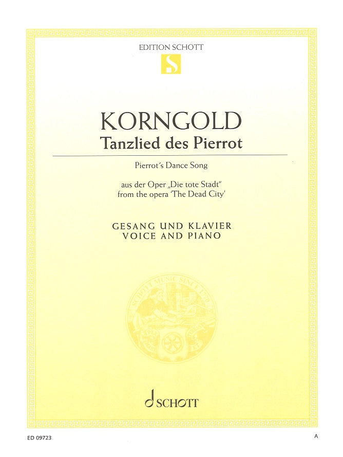 Korngold, Tanzlied des Pierrot (Schott)