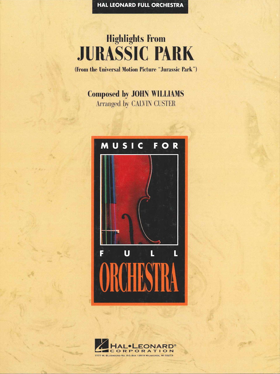 Jurassic Park, Highlights from (Custer) (Hal Leonard)