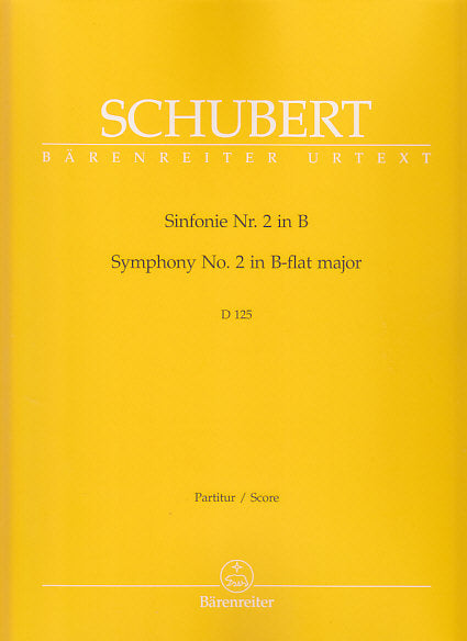 Schubert, Symphony No. 2 Full Score (Barenreiter)