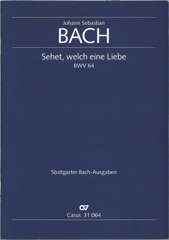 Bach, Kantate BWV 64: Full Score (Carus)