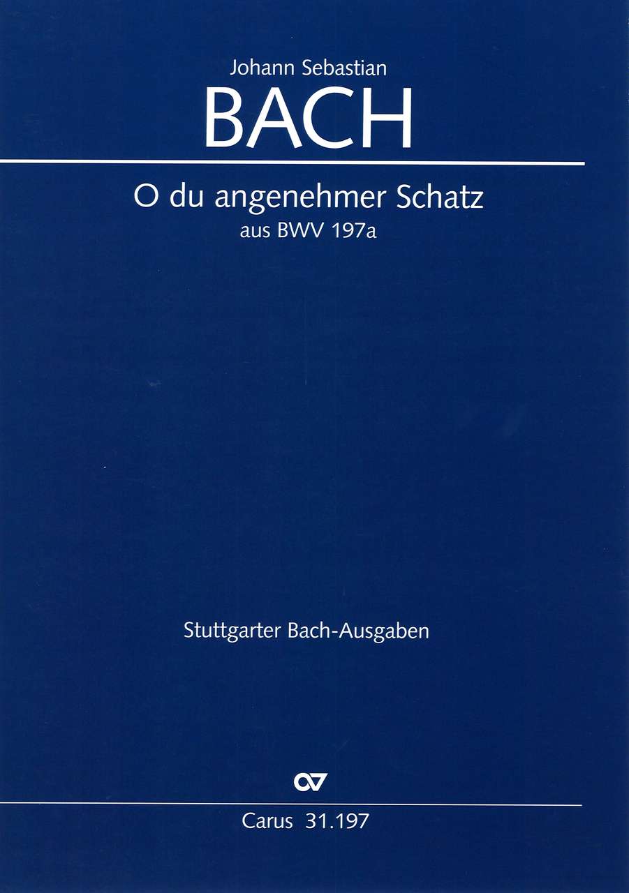 Bach, Kantate BWV 197a, 4. Satz (Carus)