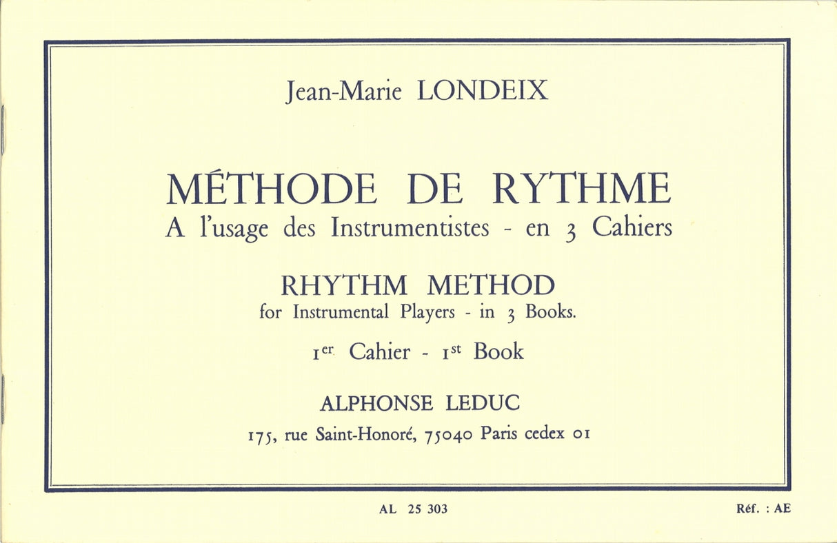 Loondeix, Methode de rythme 1 (Leduc)