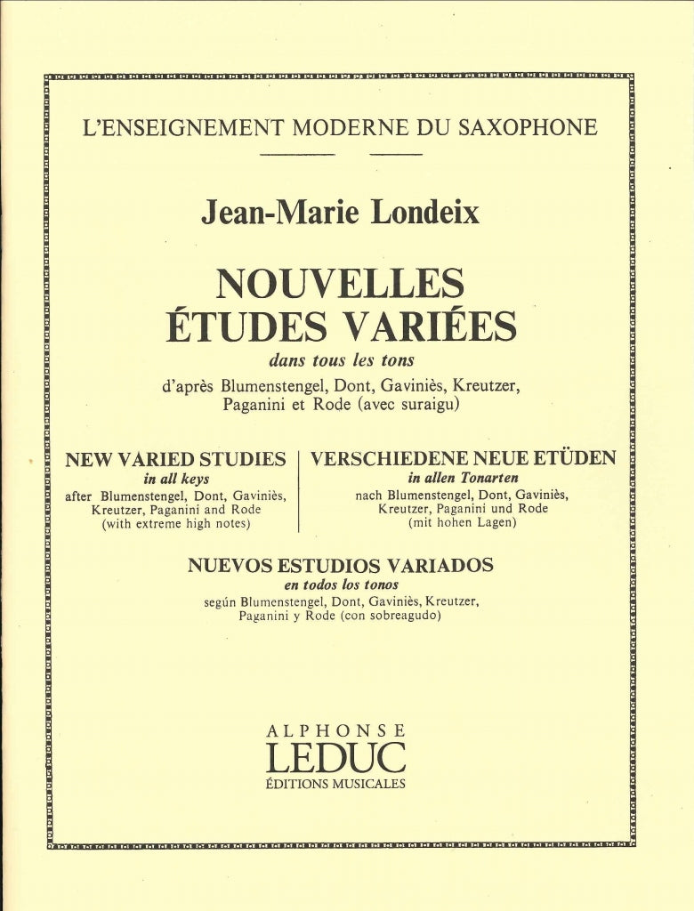 Londeix, Nouvelles etudes variees (Leduc)