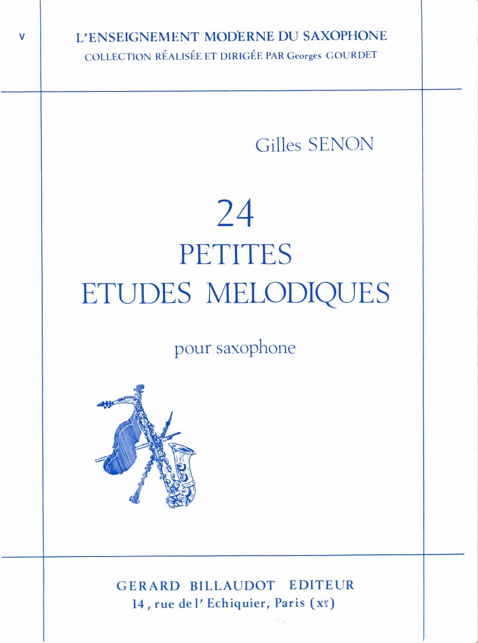 Senon, 24 Petites Etudes melodiques (Billaudot)