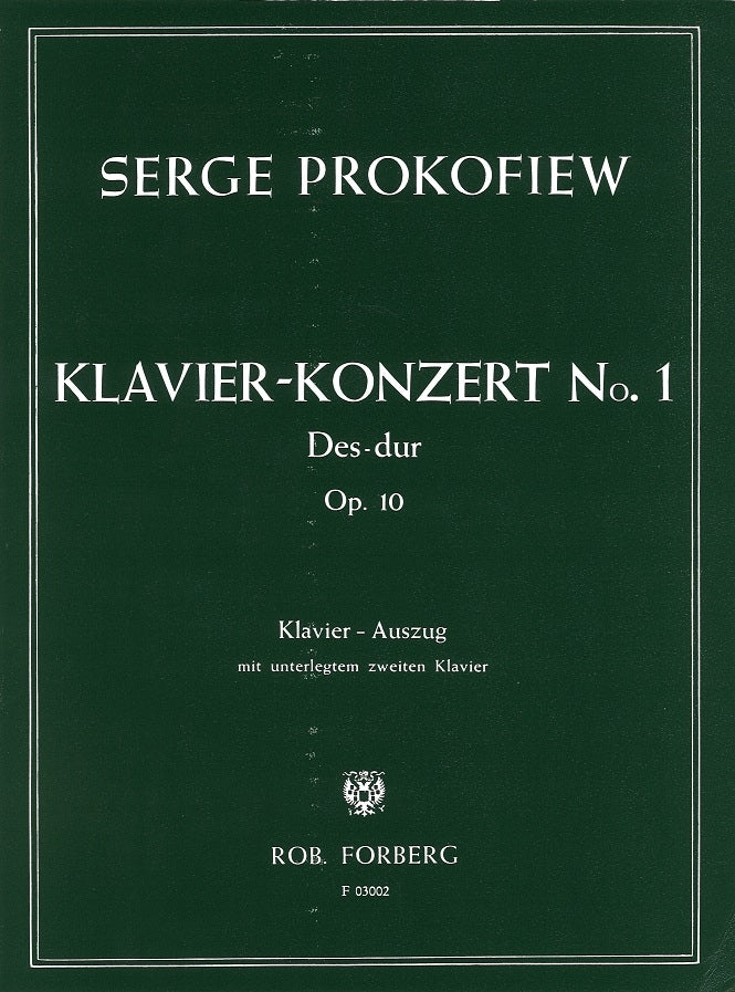 Prokofiev, Concerto No. 1 (2-Pf Red.) (Forberg)