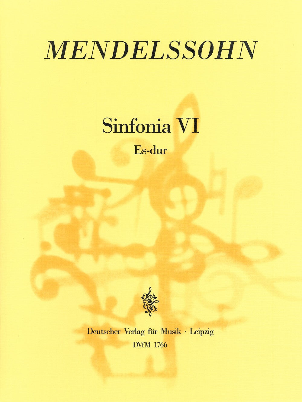 Mendelssohn, Sinfonia No. 6 Full Score (Deutscher Verlag fur Musik)