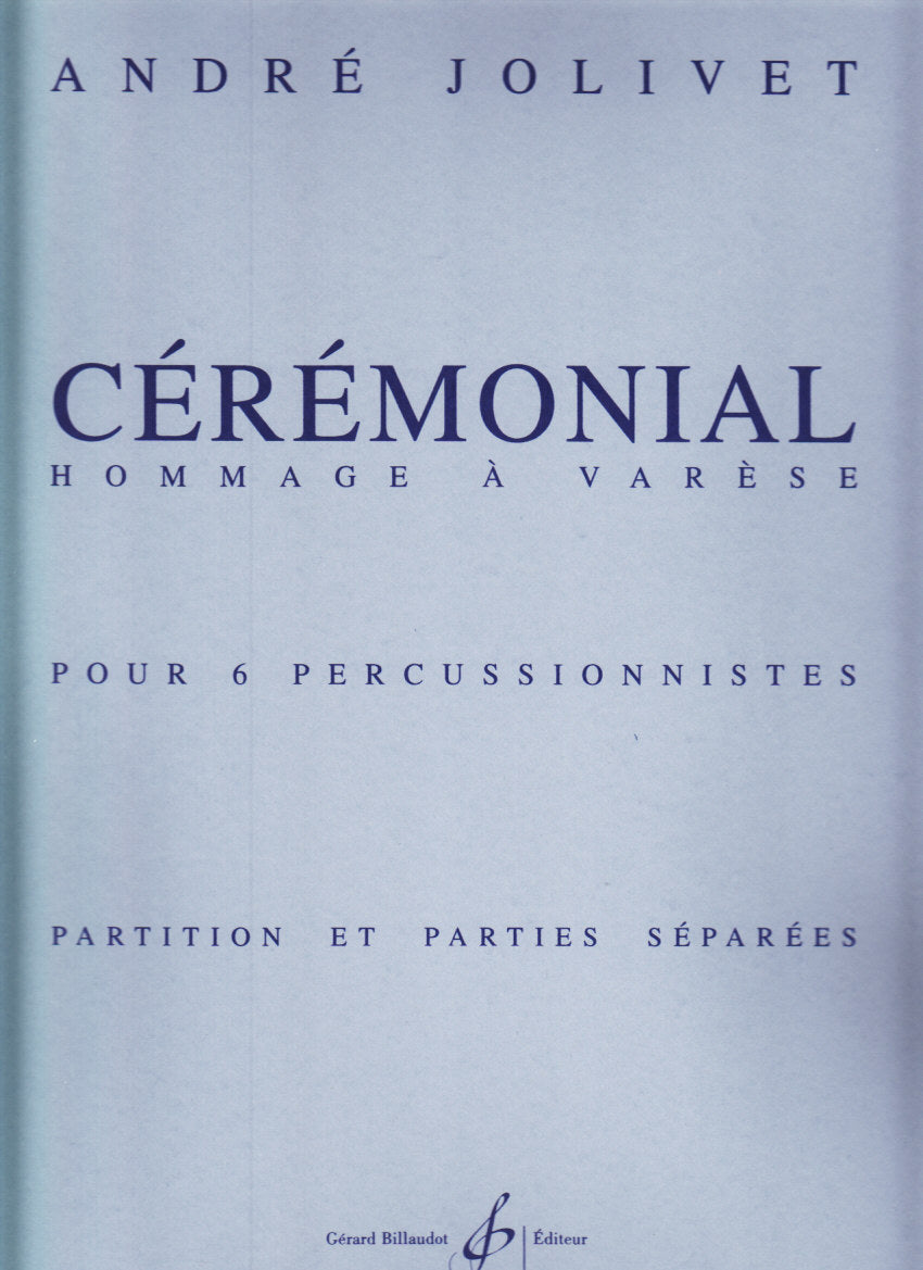 Jolivet, Ceremonial (6-player Ens) (Billaudot)