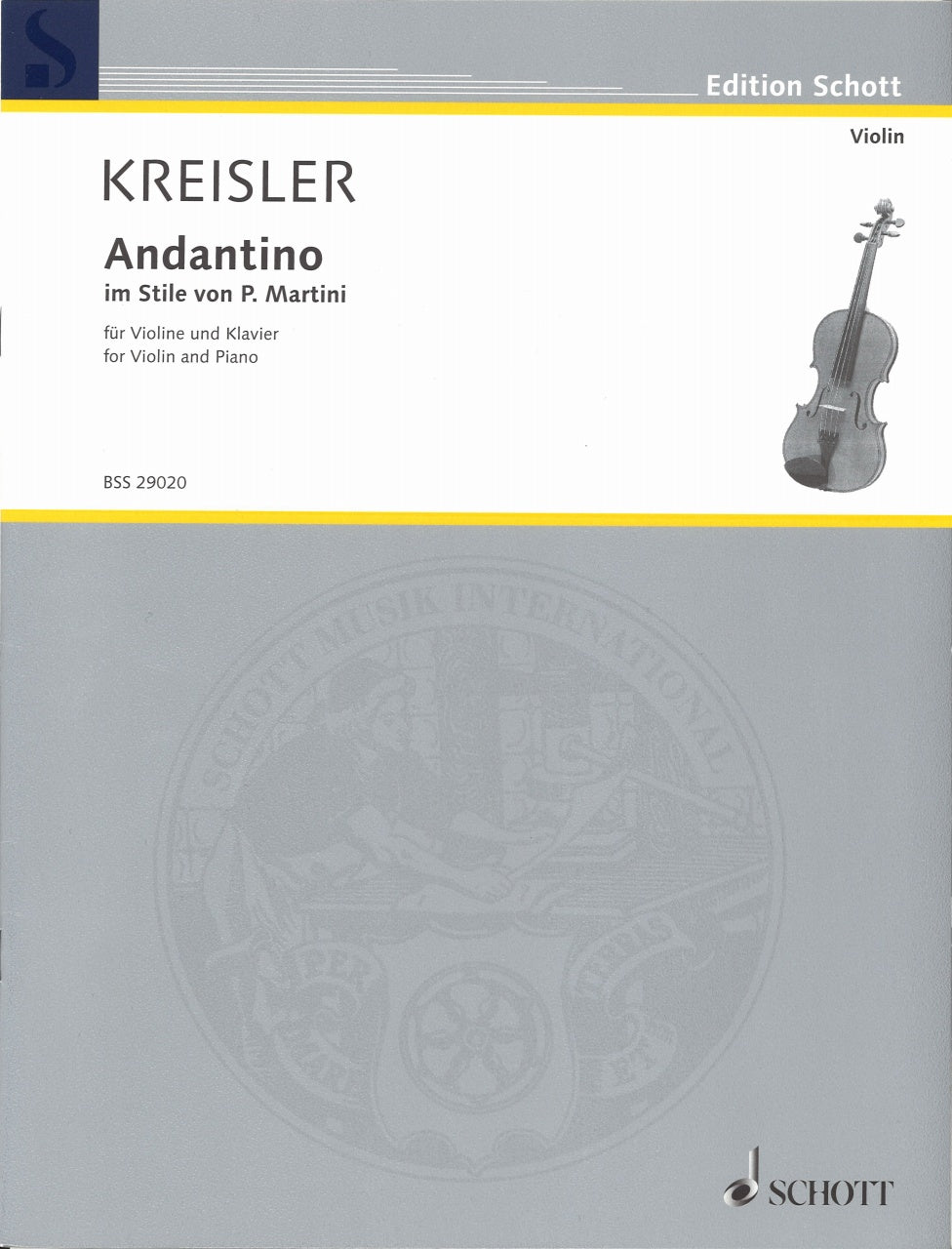 Kreisler, Andantino im Stile von Martini (Schott)