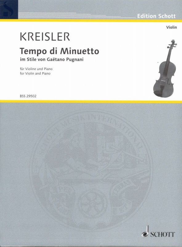 Kreisler, Tempo di Minuetto (Pugnani) (Schott)