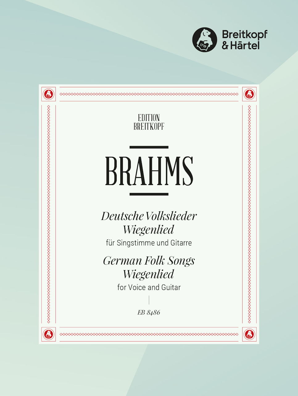 Brahms, Deutsche Volkslieder (Vo,Guit) (Breitkopf)