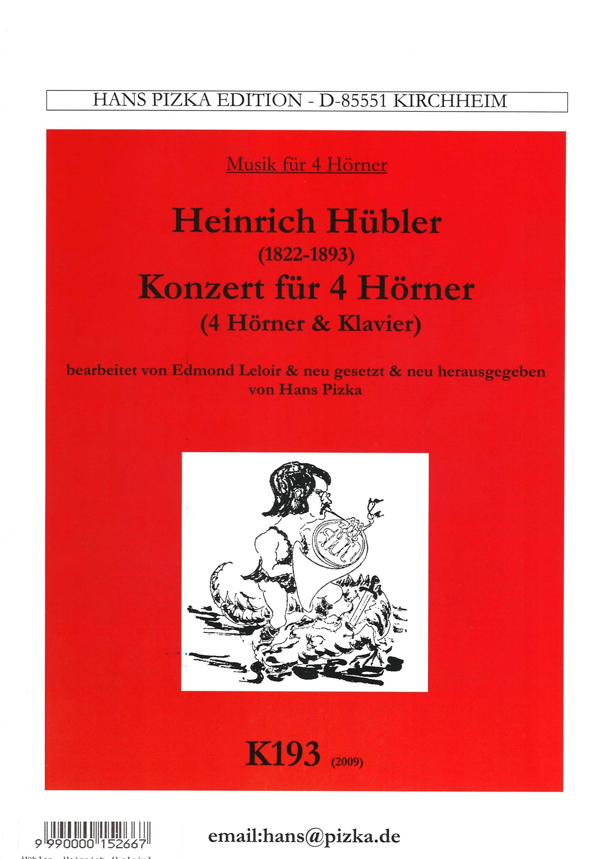 Hubler, Concerto (4Hn,Pf) (Ka We)