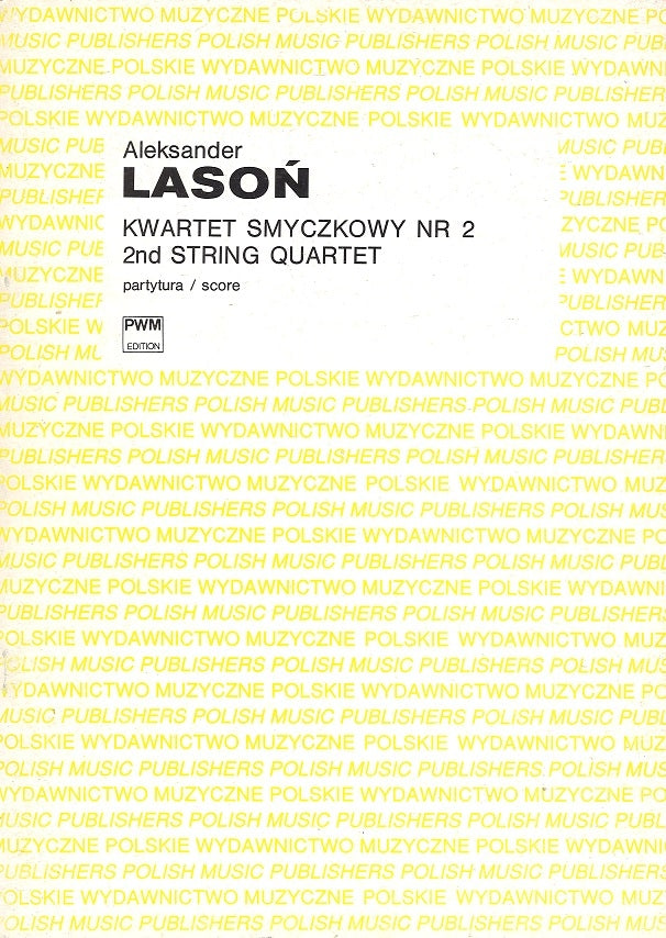 Lason, String Quartet No. 2 (1987) (PWM)