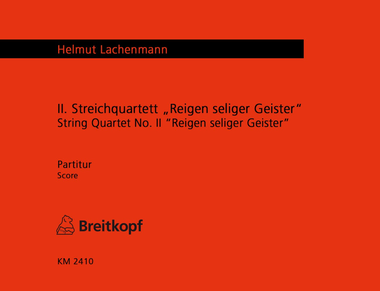 Lachenmann, Streichquartett Nr. 2 (1989) (Breitkopf)