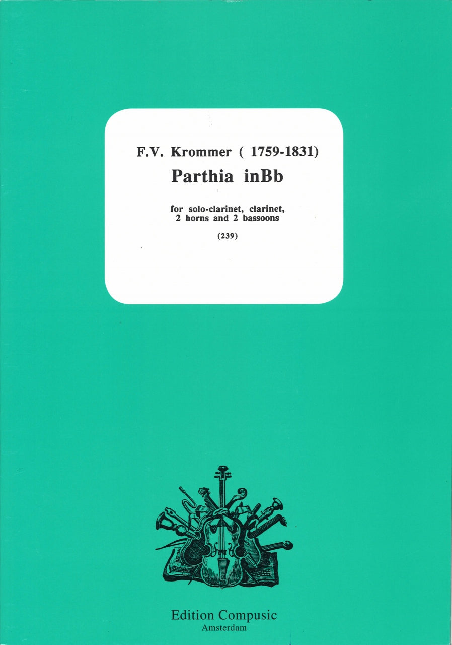 Krommer, Parthia (Solo Cl,Cl,2Hn,2Bn) (Compusic)