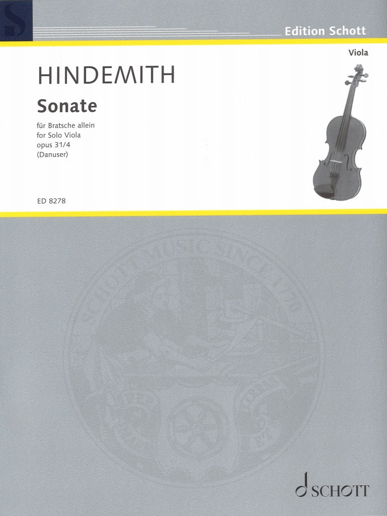 Hindemith, Sonata op. 31/4 (Va Solo) (Schott)
