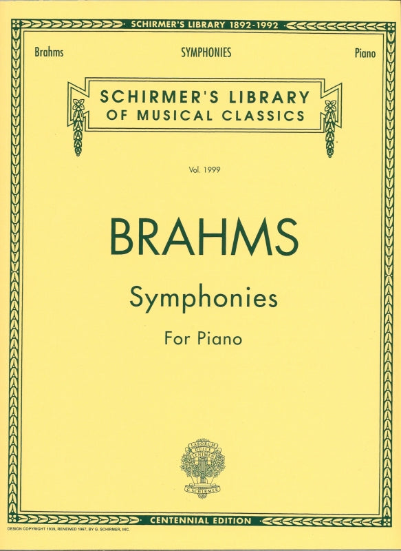 Brahms, Symphonies (G.Schirmer)