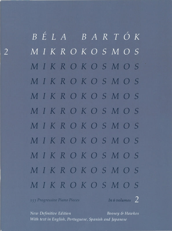 Bartok, Mikrokosmos 2: Japanese Edition (Boosey)