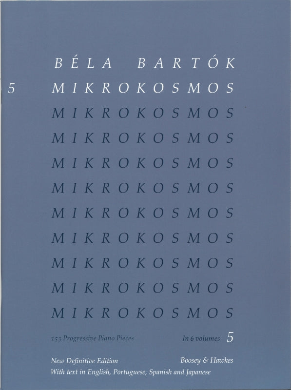 Bartok, Mikrokosmos 5: Japanese Edition (Boosey)