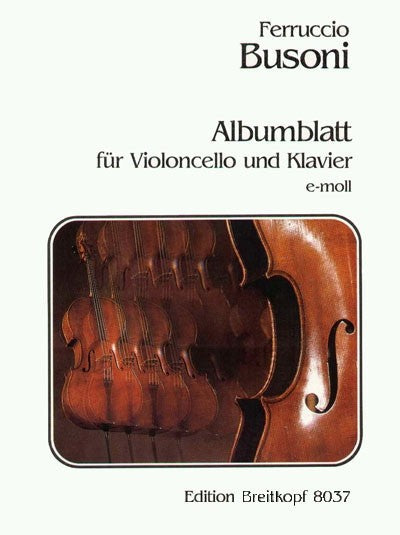 Busoni, Albumblatt e-moll (Vc,Pf) (Breitkopf)