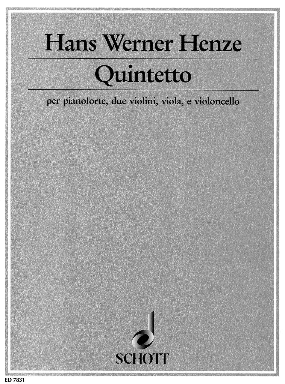 Henze, Quintetto (1990/91) (Pf,Str) (Schott)