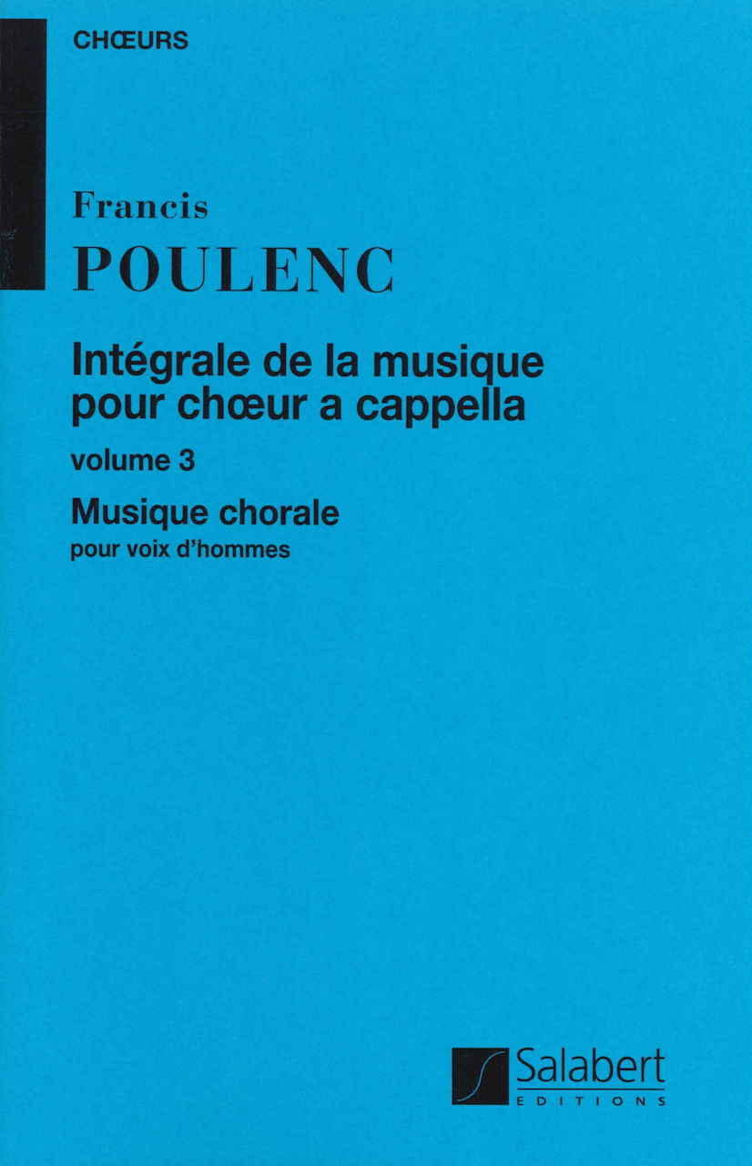 Poulenc, Musique pour choeur 3: Hommes (Salabert)