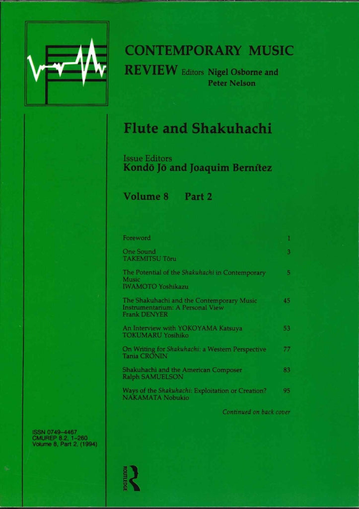 Flute and Shakuhachi (Harwood Academic Publishers)