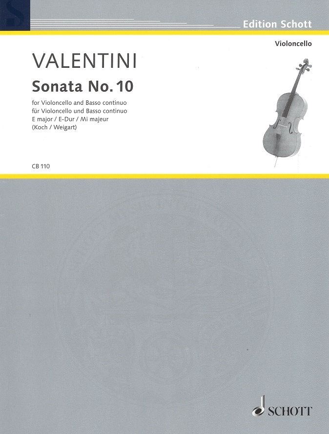 Valentini, Sonata Nr. 10, E-dur (Schott)