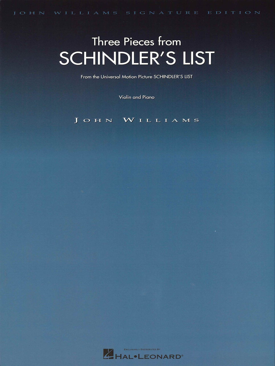 Williams, Schindler's List, 3 Pieces (Hal Leonard)