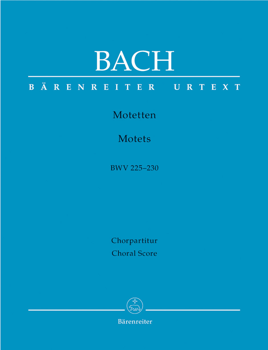 Bach, Motetten BWV 225-230 (Choral Score (Barenreiter)
