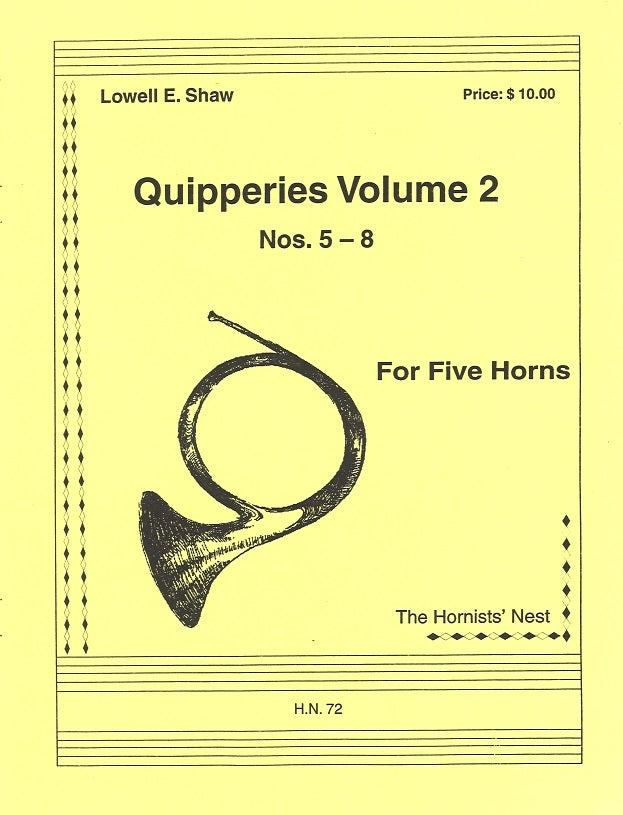 Shaw, Quipperies 2: Nos.5-8 (5Hn) (Hornists' Nest)