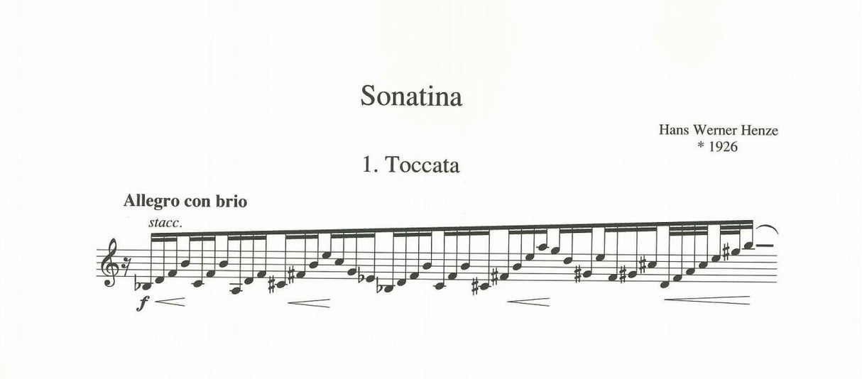 Henze, Sonatina (Trp Solo) (Schott)