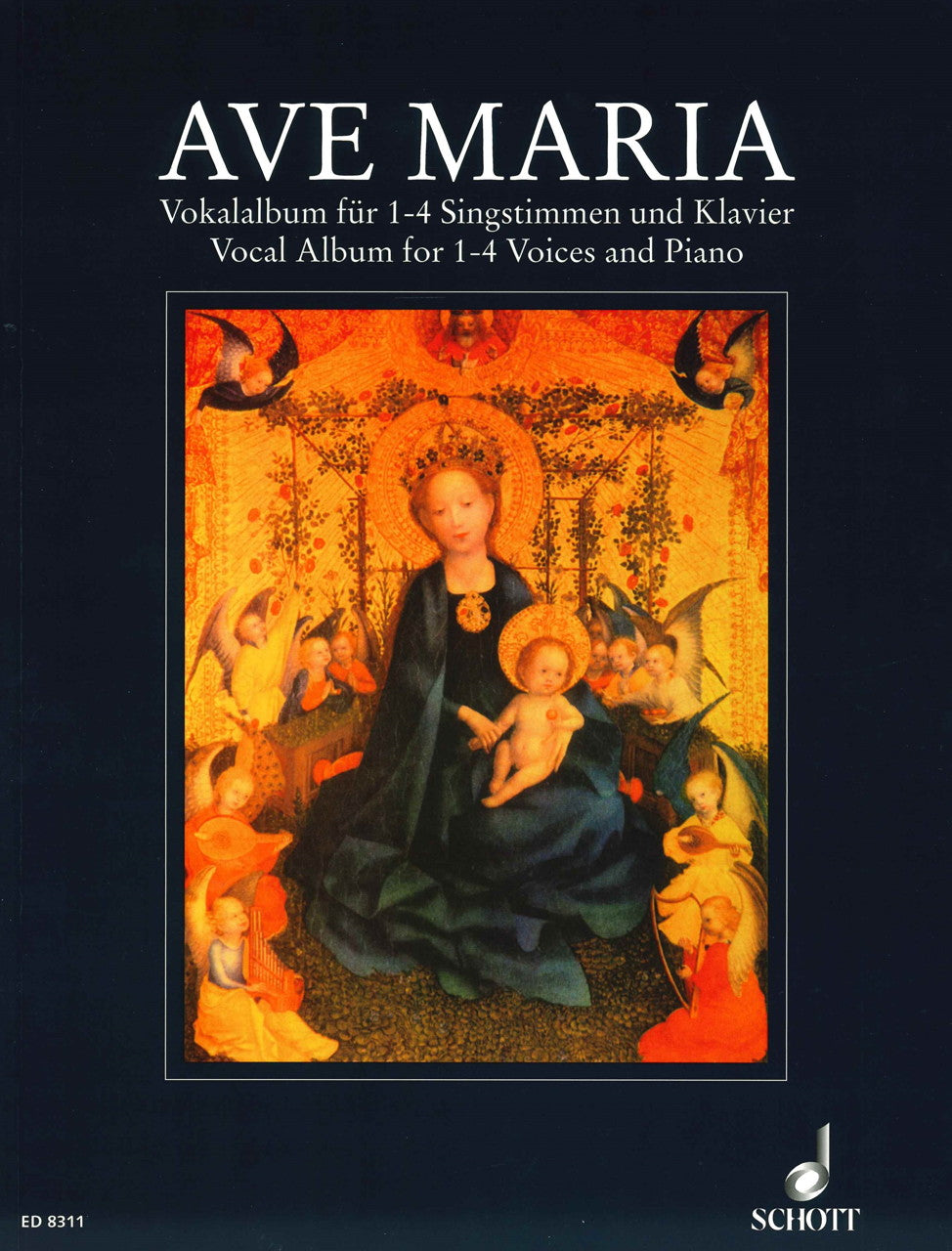 Ave Maria: Vocal Album (1-4 pt,Pf/Org) (Muzyka/Schott)