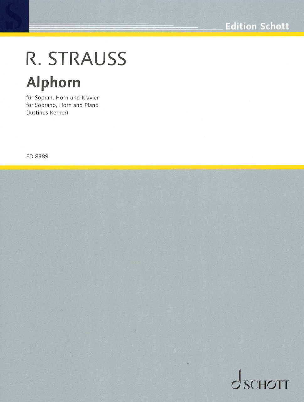 Strauss,R., Alphorn (Sop,Hn,Pf) (Schott)