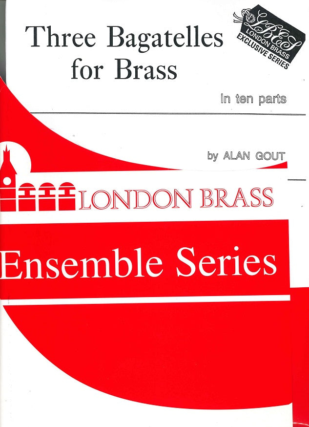 Gout, 3 Bagatelles for Brass (10-part) (Brass Wind Publications)