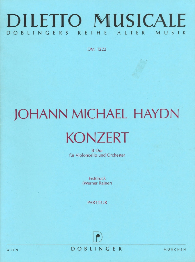 Haydn,M., Concerto for Cello Full Score (Doblinger)
