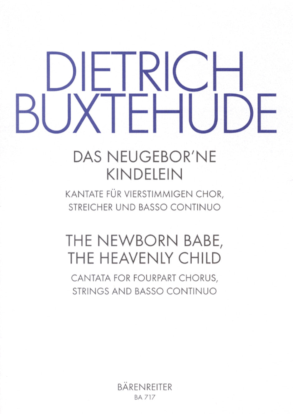 Buxtehude, Neugeborne Kindelein (Barenreiter)