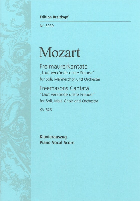 Mozart, Freimaurerkantate KV 623 (Breitkopf)