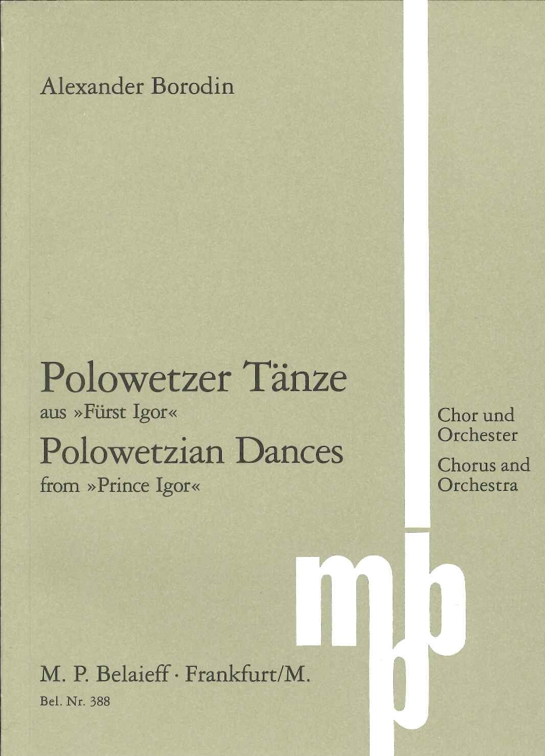 Borodin, Polovtsian Dances (Prince Igor) (Belaieff)