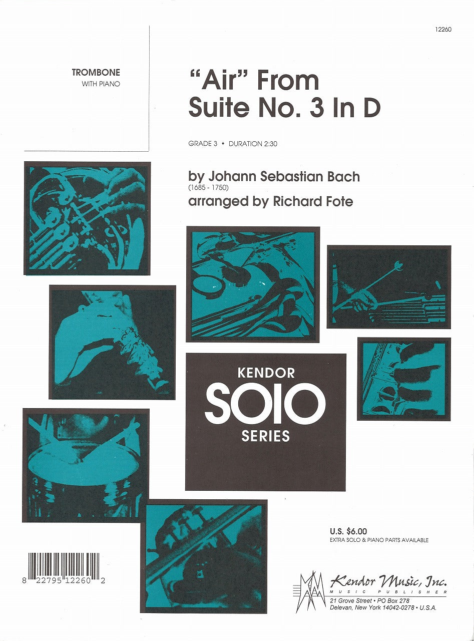Bach, Air from Suite No. 3 in D (Kendor)