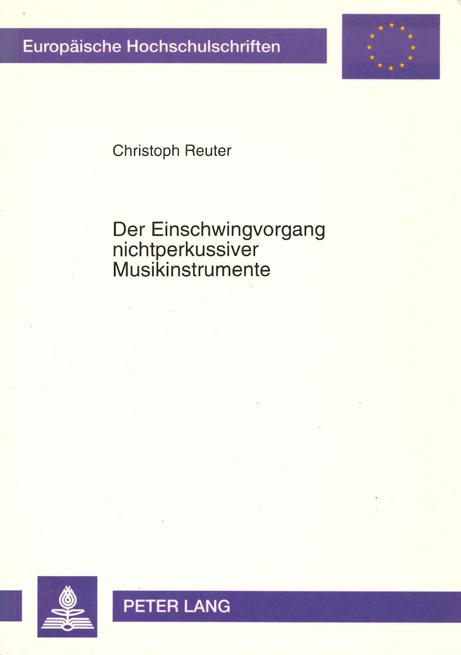 Einschwingvorgang nichtperkussiver Musik (Peter Lang)