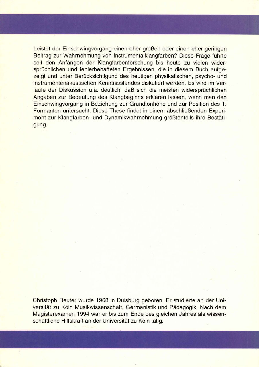 Einschwingvorgang nichtperkussiver Musik (Peter Lang)