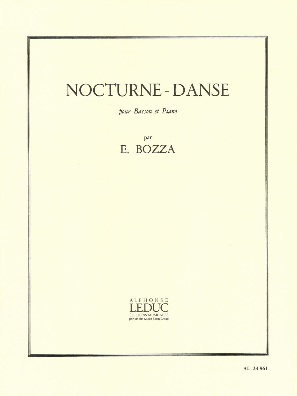 Bozza, Nocturne - Danse (Leduc)