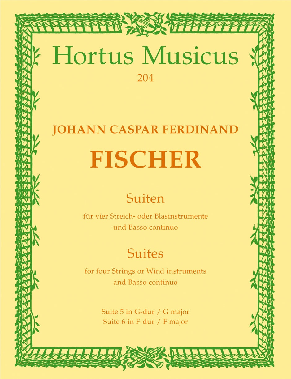 Fischer, Suiten Nr.5-6 (Partitur/Stimmen (Barenreiter)